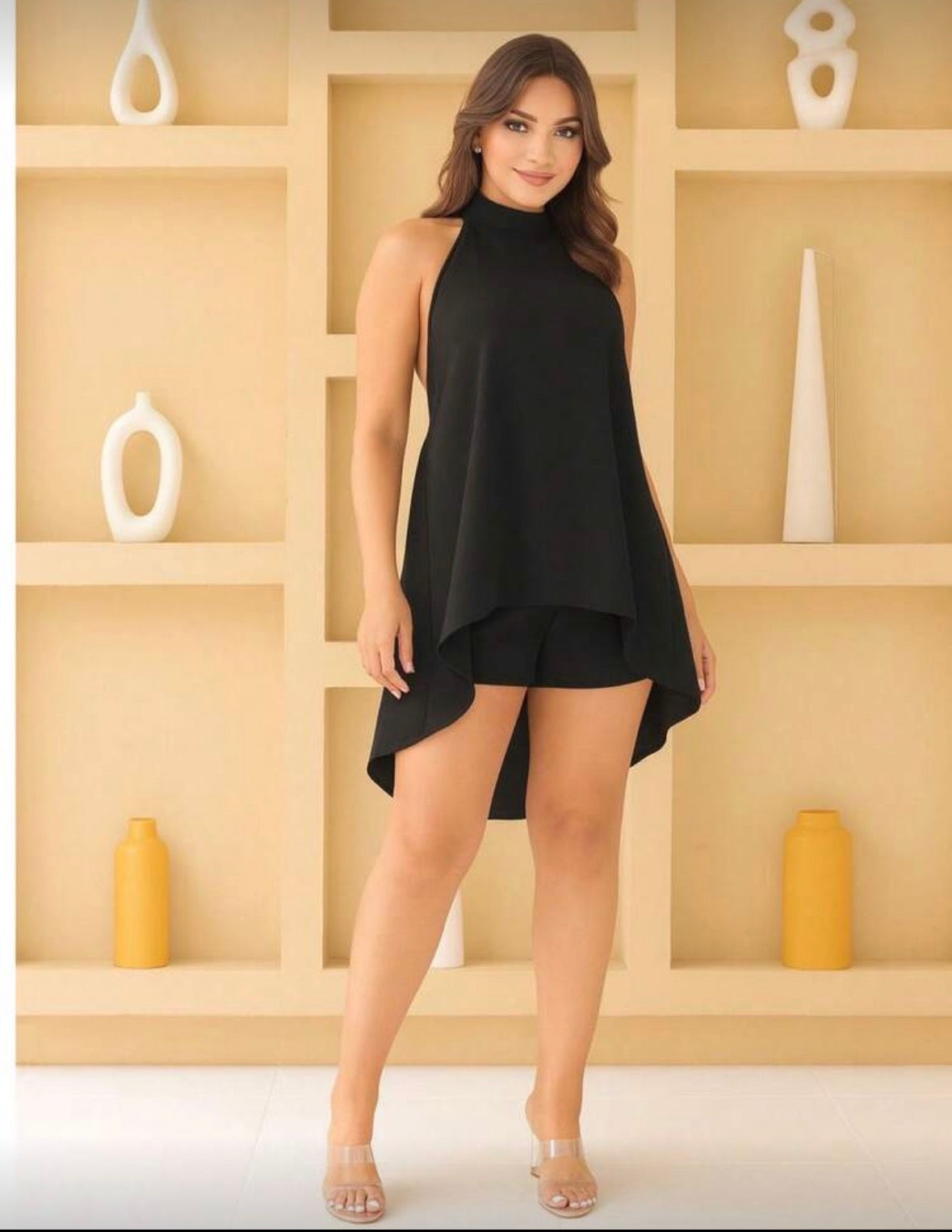 Conjunto Macaquinho Feminino Soltinho Frente Única – Tecido Duna Leve e Fresquinho para o Verão | Madassa