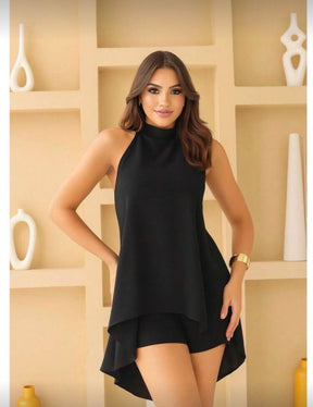 Conjunto Macaquinho Feminino Soltinho Frente Única – Tecido Duna Leve e Fresquinho para o Verão | Madassa