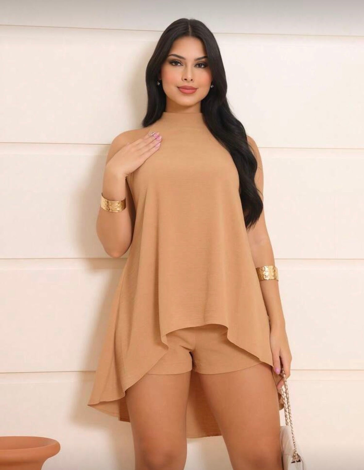 Conjunto Macaquinho Feminino Soltinho Frente Única – Tecido Duna Leve e Fresquinho para o Verão | Madassa