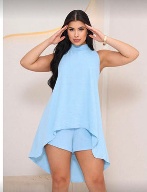 Conjunto Macaquinho Feminino Soltinho Frente Única – Tecido Duna Leve e Fresquinho para o Verão | Madassa