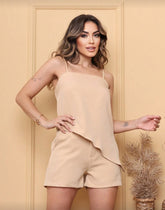 Conjunto Feminino Cropped com Shorts – Moda Casual, Estilosa e Confortável para o Dia a Dia | Madassa