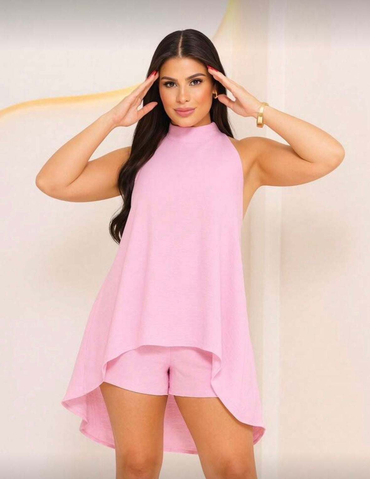 Conjunto Macaquinho Feminino Soltinho Frente Única – Tecido Duna Leve e Fresquinho para o Verão | Madassa