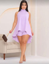 Conjunto Macaquinho Feminino Soltinho Frente Única – Tecido Duna Leve e Fresquinho para o Verão | Madassa