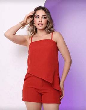 Conjunto Feminino Cropped com Shorts – Moda Casual, Estilosa e Confortável para o Dia a Dia | Madassa