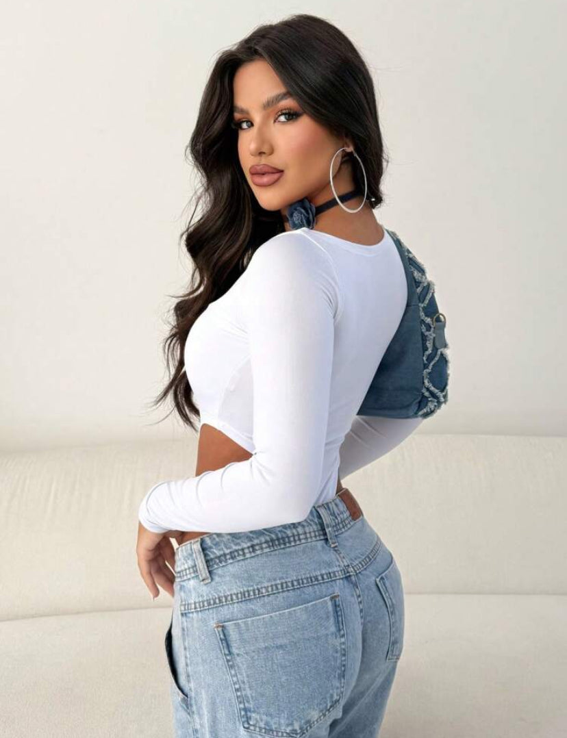 Body Collant Feminino Modelador com Decote Quadrado e Manga Longa – Versátil, Sensual e Casual no Estilo Blogueira Gringa | Madassa